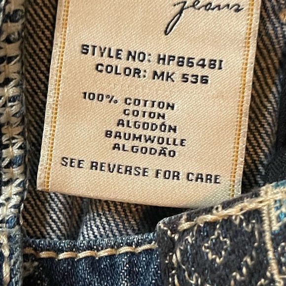 Miss Me Jean Skirt Southwestern Embroidered Aztec High Rise Cotton Denim Size 28 - Picture 7 of 7